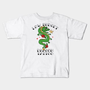 Low Budget Dragon Tatttoo Kids T-Shirt